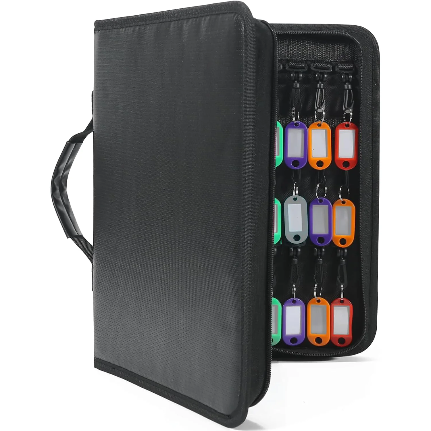 Zippered Key Case, Key Organizer with Handle, Waterproof and