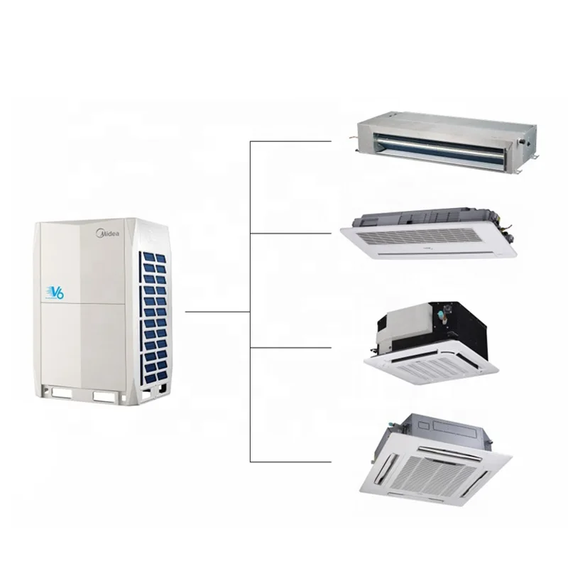 Vertical Vrf Riser Ceiling Mounted Vertical Cassette VRF System for Cooling