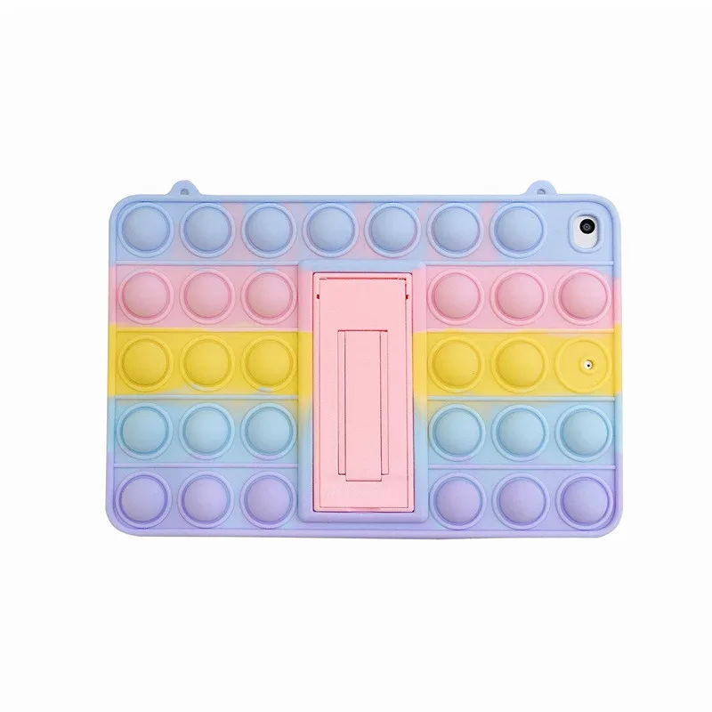 Радужный силиконовый чехол для Ipad Push Pop it Bubble, чехол для игрушки-антистресса для ipad Pro 11 2018 10,2/9,7 дюймов, чехол для планшета для детей