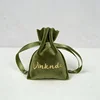 Dark green with logo