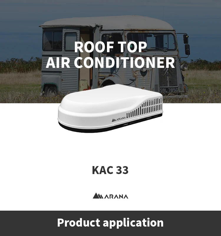 Campervan accesories 10500BTU RV air conditioner rooftop for travel trailer mini bus