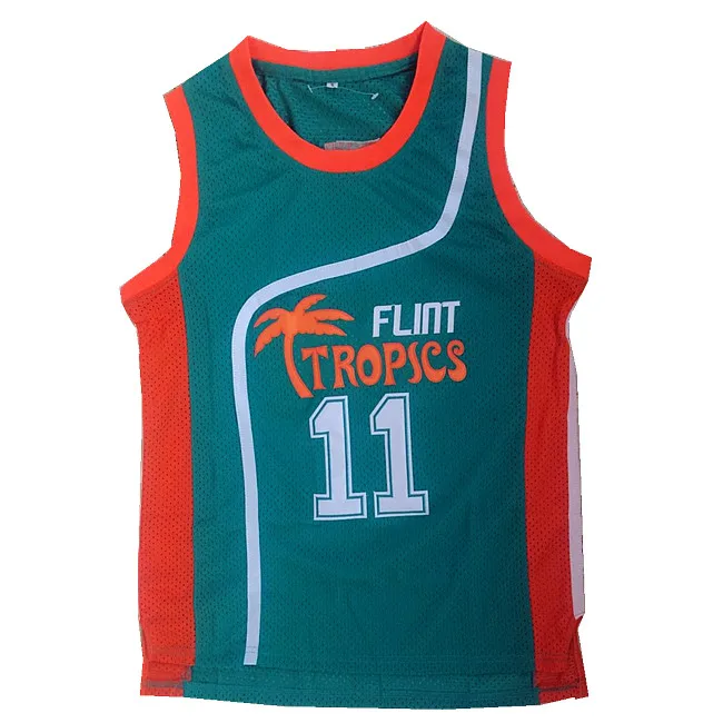 Ed Monix #11 Flint Tropics White Basketball Jersey
