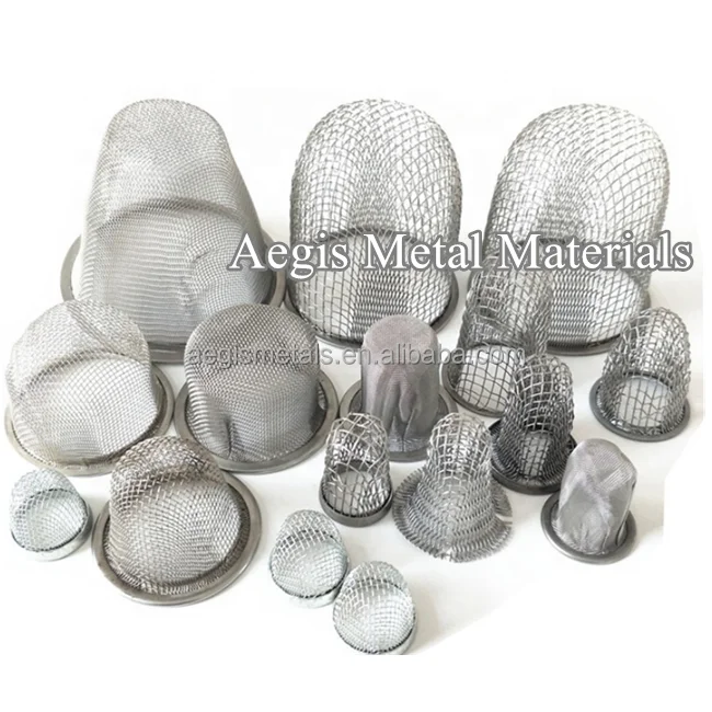Dust Particles Water Filtering 30cm 20mm 25mm 300 125 50 200 Micron Stainless Steel Cone Wire Mesh Filter Strainer