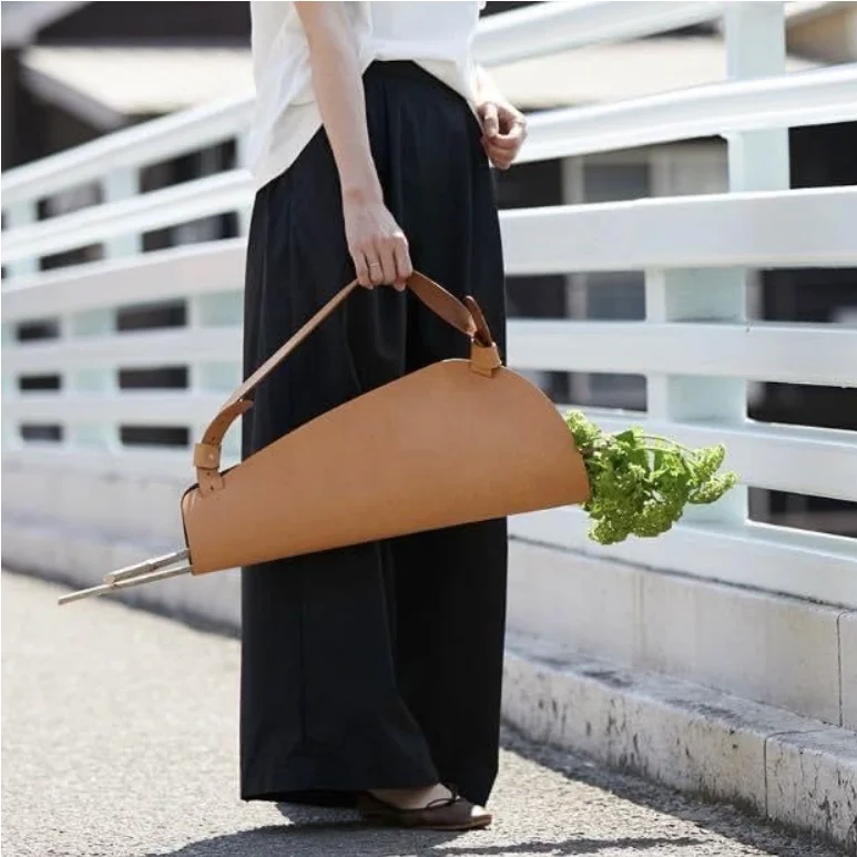 Faux Leather Flower Bag Bouquet Handbag Gift Wrap