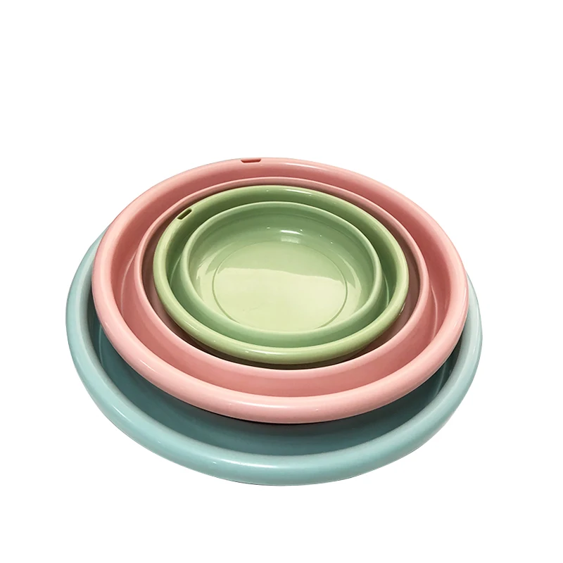 Extendable Household Basin Round Lightweight Bathroom Silicone Collapsible Washbasin