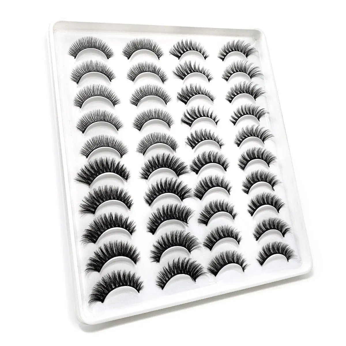 Inventory lashes Manufacturer Beauty natural long eyelashes 20 pairs natural false eyelashes fake long makeup 3d mink eyelashes