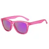 Translucent pink frame with purple film