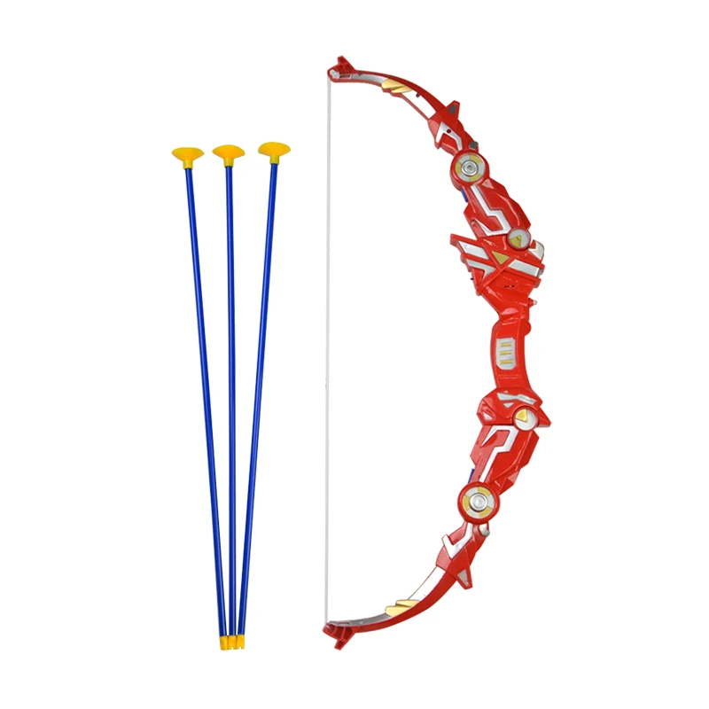 LED Flashing Lights Shooting Archery Recurve Bow and Arrow Kids Toy Set