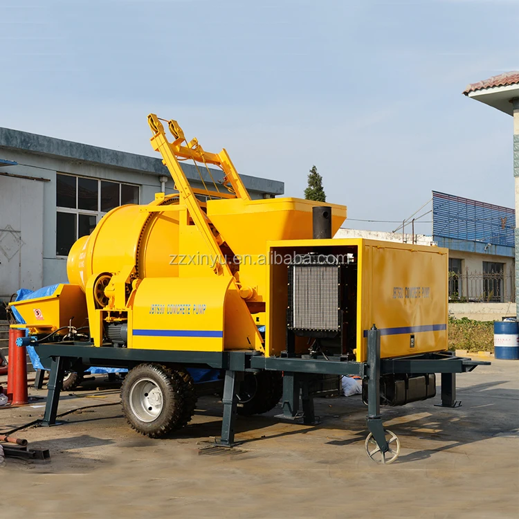 JBS30 JBS40 Concrete Mixer Pump with diesel Engine with Hopper