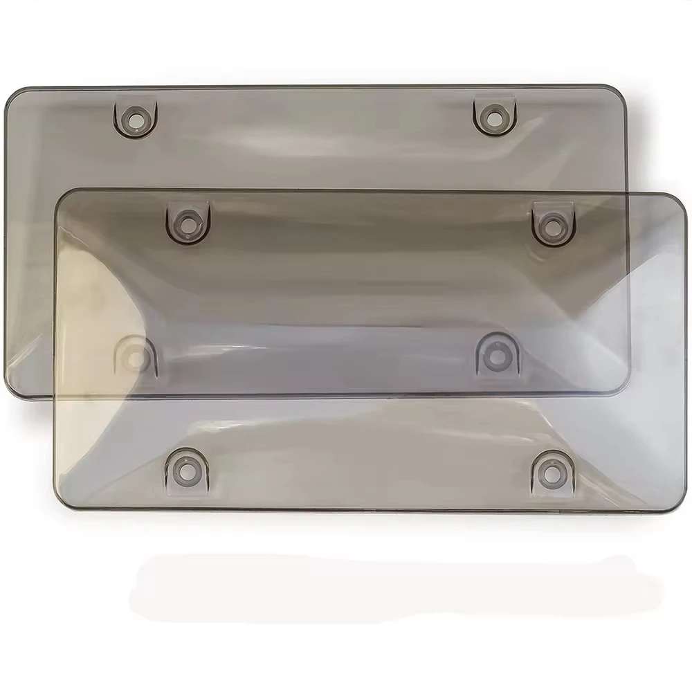Car Frame Shield Transparent License Plate Frame Truck Exterior Decoration Car License Plate Tag for Display