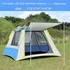 Blue All sides Tent + moisture-proof pad 210*210*142cm
