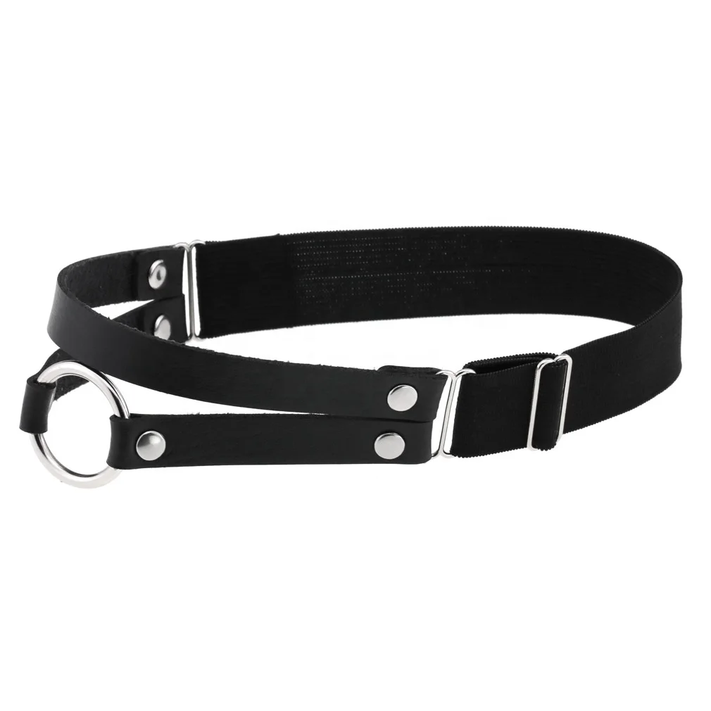 Punk Fashion Leather Double Row Leg Belt - High Elasticity Punk Fashion Leather Double Row Leg Belt - High Elasticity