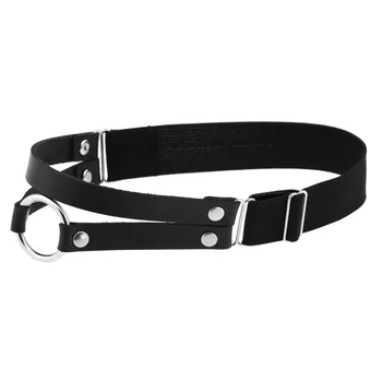 Punk Fashion Leather Double Row Leg Belt - High Elasticity