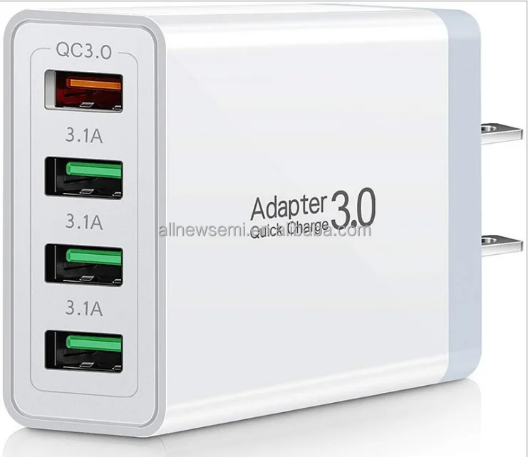 Four port 33W fast charging charger QC 3.0 fast charging