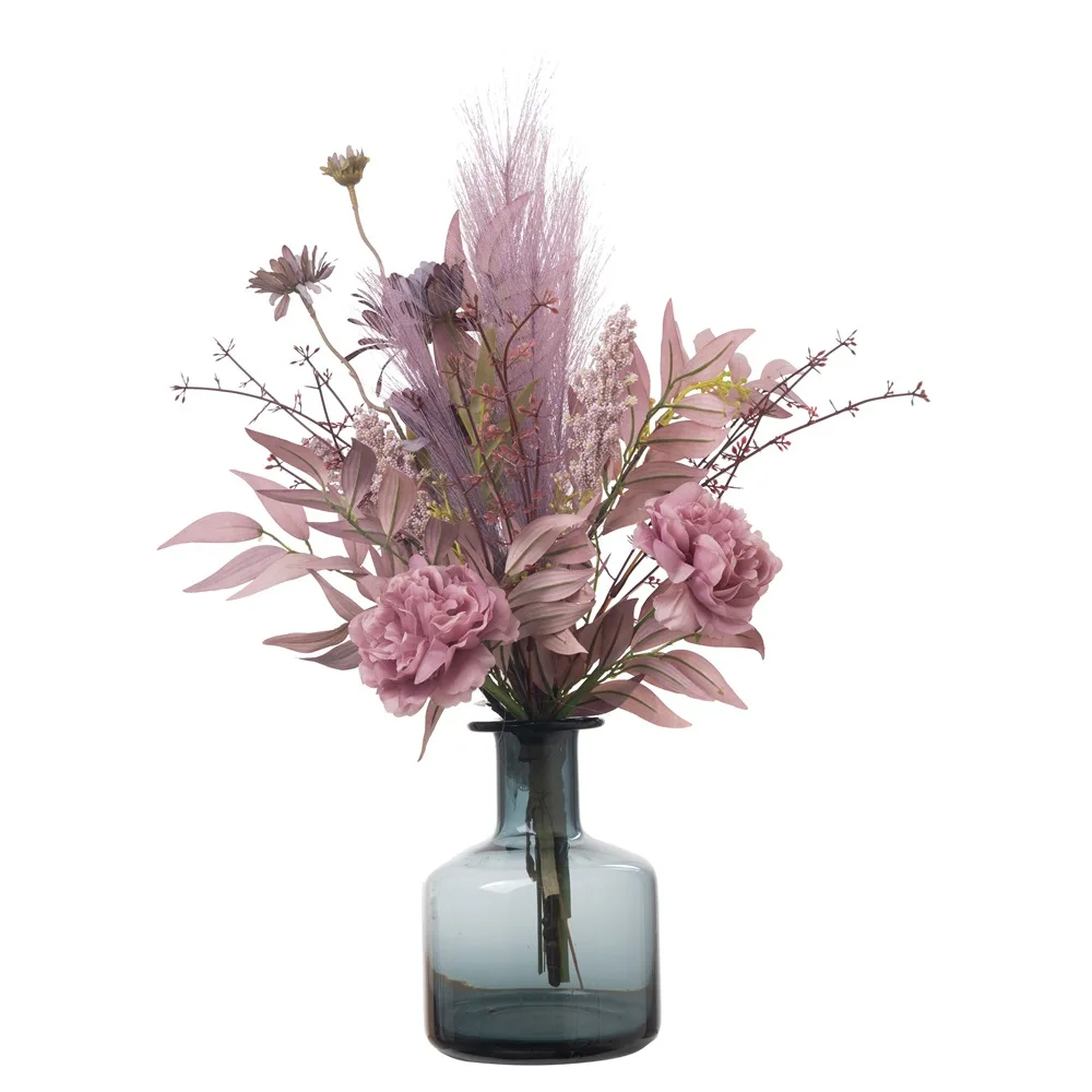 47cm 9Heads Chrysanthemum Bunch Artificial Flowers Mum Bouquet Home Floral Decor 