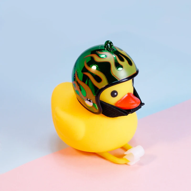 Лидер продаж велосипедные аксессуары ручка-колокольчик для велосипеда маленький Гудок с желтой уткой резиновый шлемом велосипед детский гудок скутера