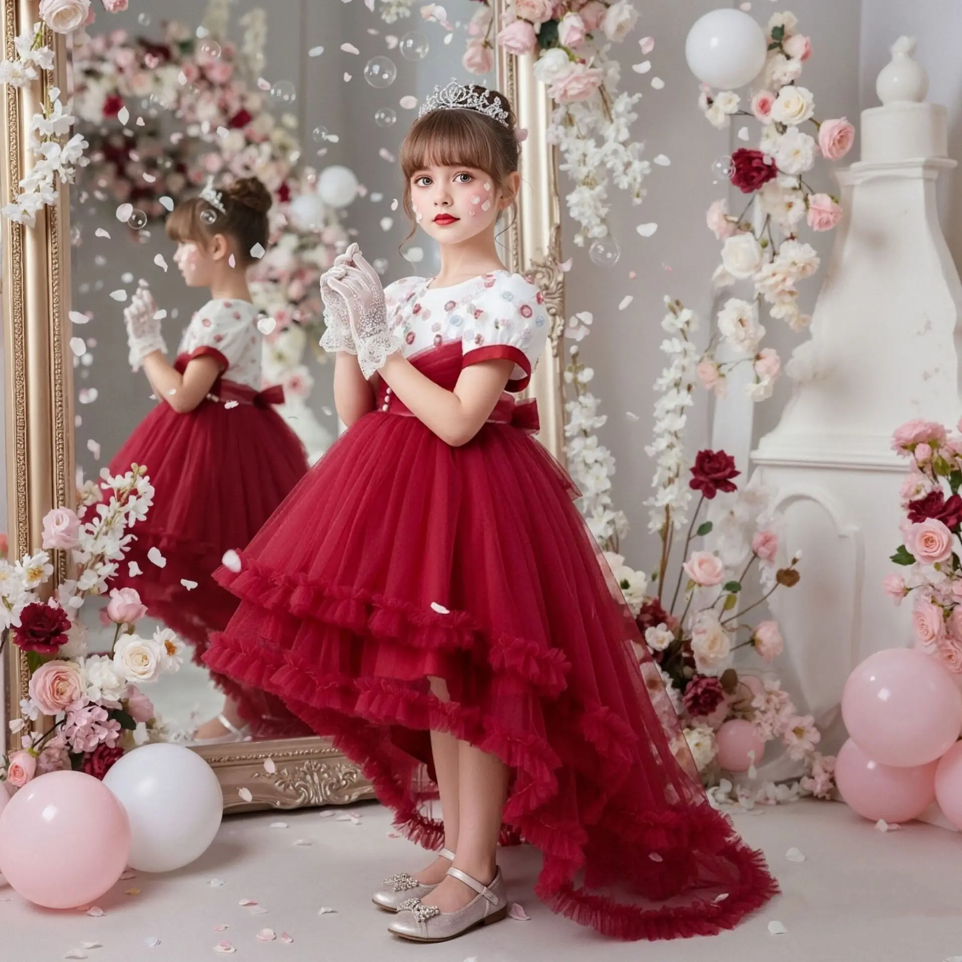childrens evening dresses Flower Girls Evening Dress Pageant Gown Bridesmaids Kid Wedding Princess  Dresses