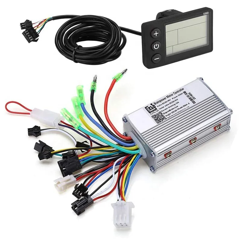 Akozon Kit Controller E Display LCD Per Bicicletta Elettrica, 24V/36V 350W, Impermeabile - Per Scooter E Bici Elettriche