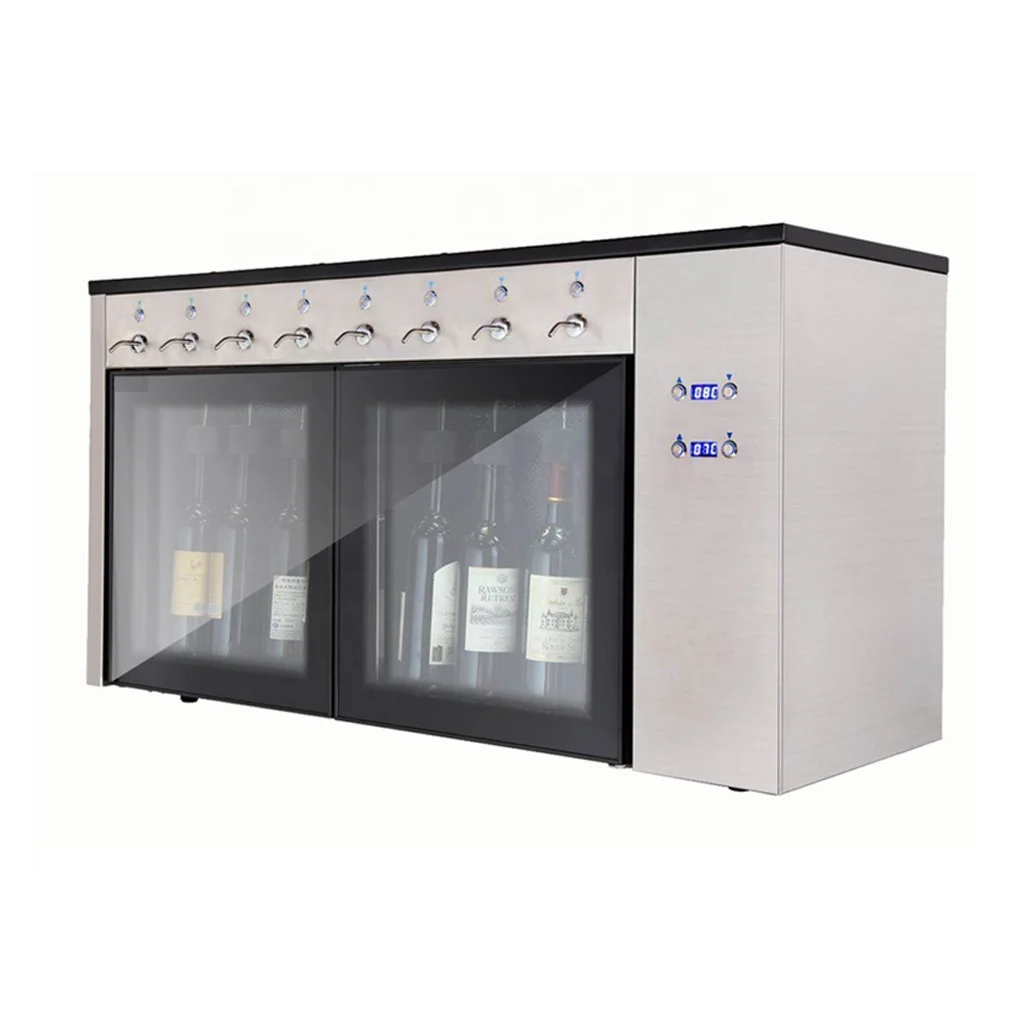 8 bottle Wine Dispenser With Card - Fuhui Appliances