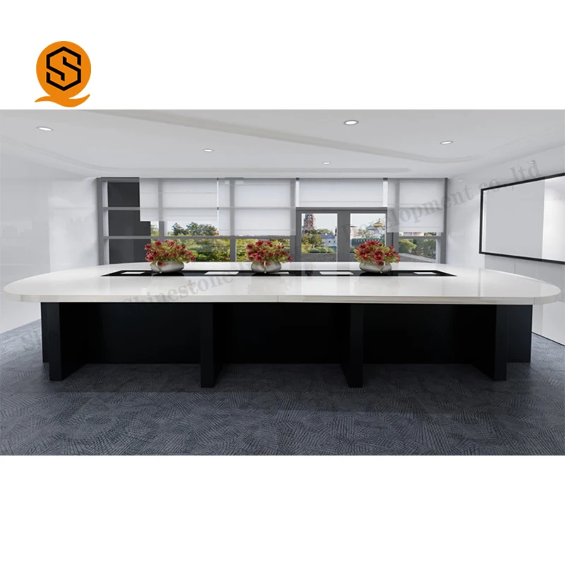 Black Gloss Conference Room Table Modern Design Office Smart Small Round Conference Tables