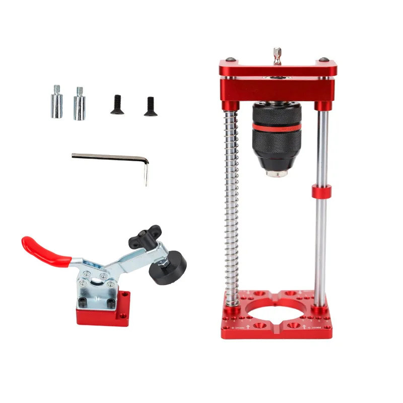 TEBAK W-118 Positioning Tool Alloy Steel Drill Template Guid Punch Positioner Adjustable Auto Line Drilling Guide Locator