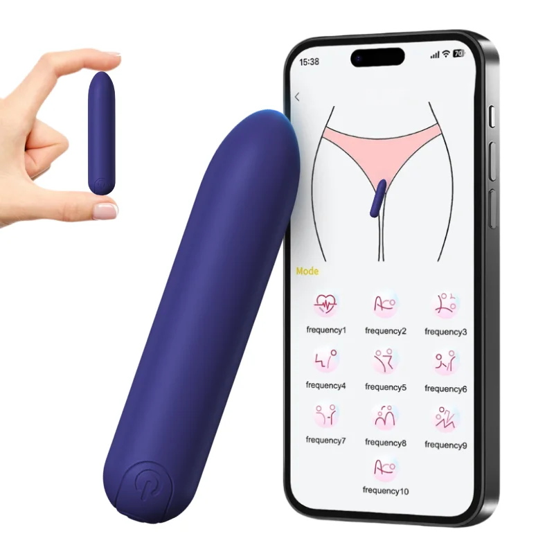Ultra Soft Liquid Silicone App Control Bullet Vibrator Sex Toys for Adult  Women with G Spot Clitoris Stimulator Nipple Massager
