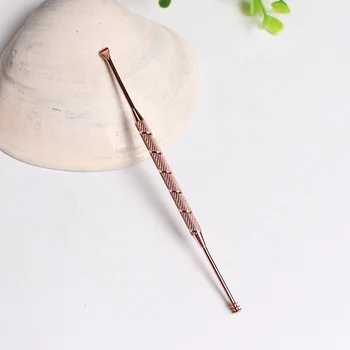 Hot Selling High Quality Rose Gold Stainless Steel Ear Cleaner Wax Removal Tool Sticks Earwax Ear Cleanser Spoon Health