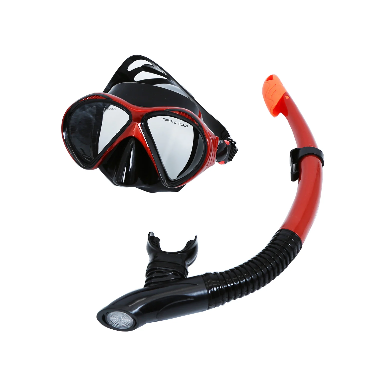 Snorkeling  mask Scuba silicone strap  Free Diving Tempered Glass Spearfishing Freediving Mask Snorkel Set