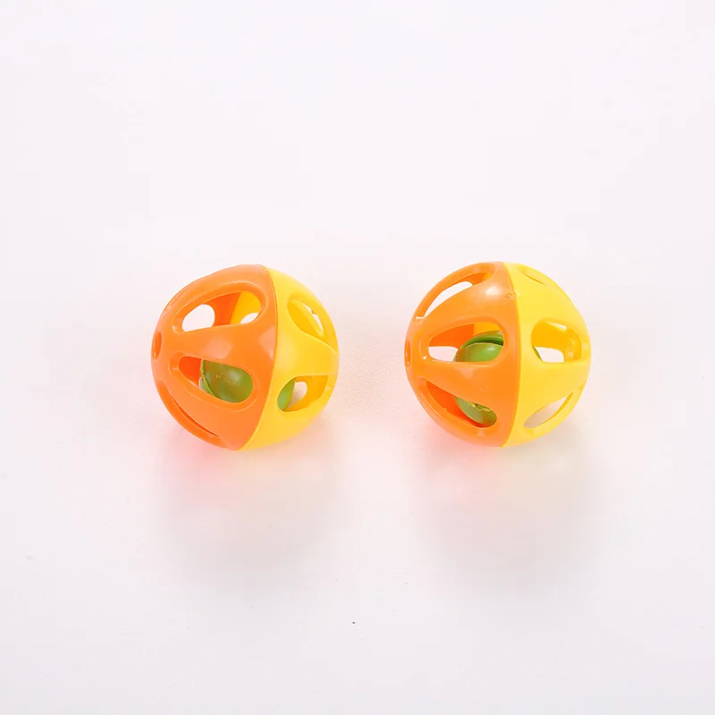 Factory Direct Sale Interactive Cat Toy 4cm Two Color Hollow Sphere