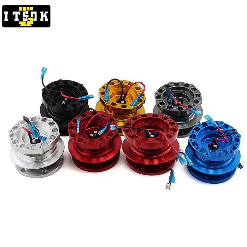 Carbon Fiber Burnt Blue Ding Steering Wheel Hub Boss Kit Adapter Body