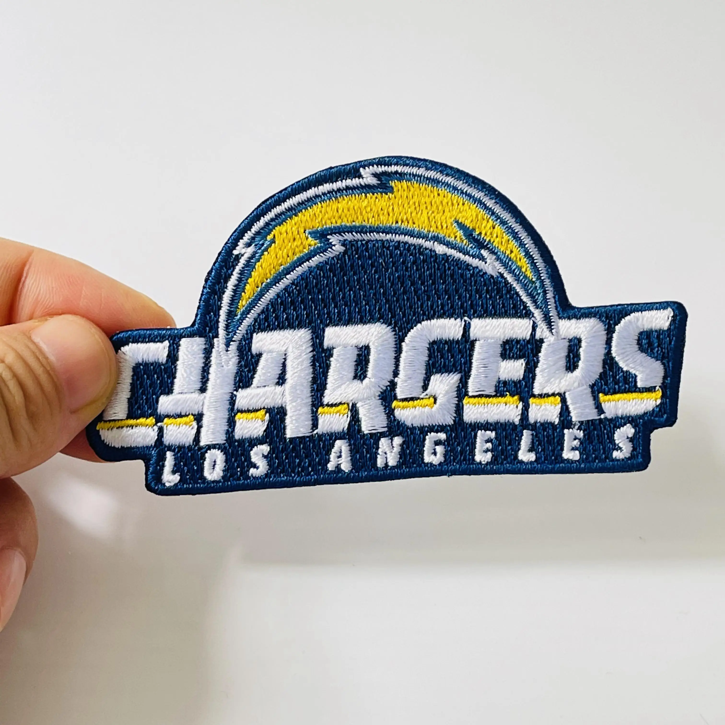 Los Angeles Chargers Patch, NFL Sports Team Emblem, Size: 3.9 x 2.1 inches  - EmbroSoft