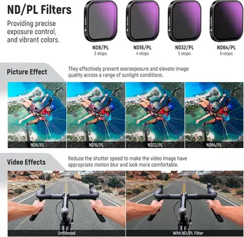 NEEWER ND/PL Filter Set Compatible with Insta360 ACE PRO, 4 Pack ND8/PL ND16/PL ND32/PL ND64/PL Action Camera Accessories CPL detail image