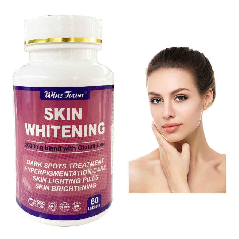 winstown whitening skin products 2000mg blend with Glutathione health whitening pills skin whitening pills