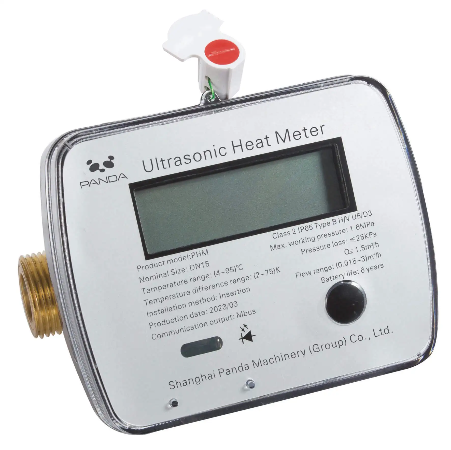 PHM Residential Ultrasonic Heat Flow Meter for Hot Water