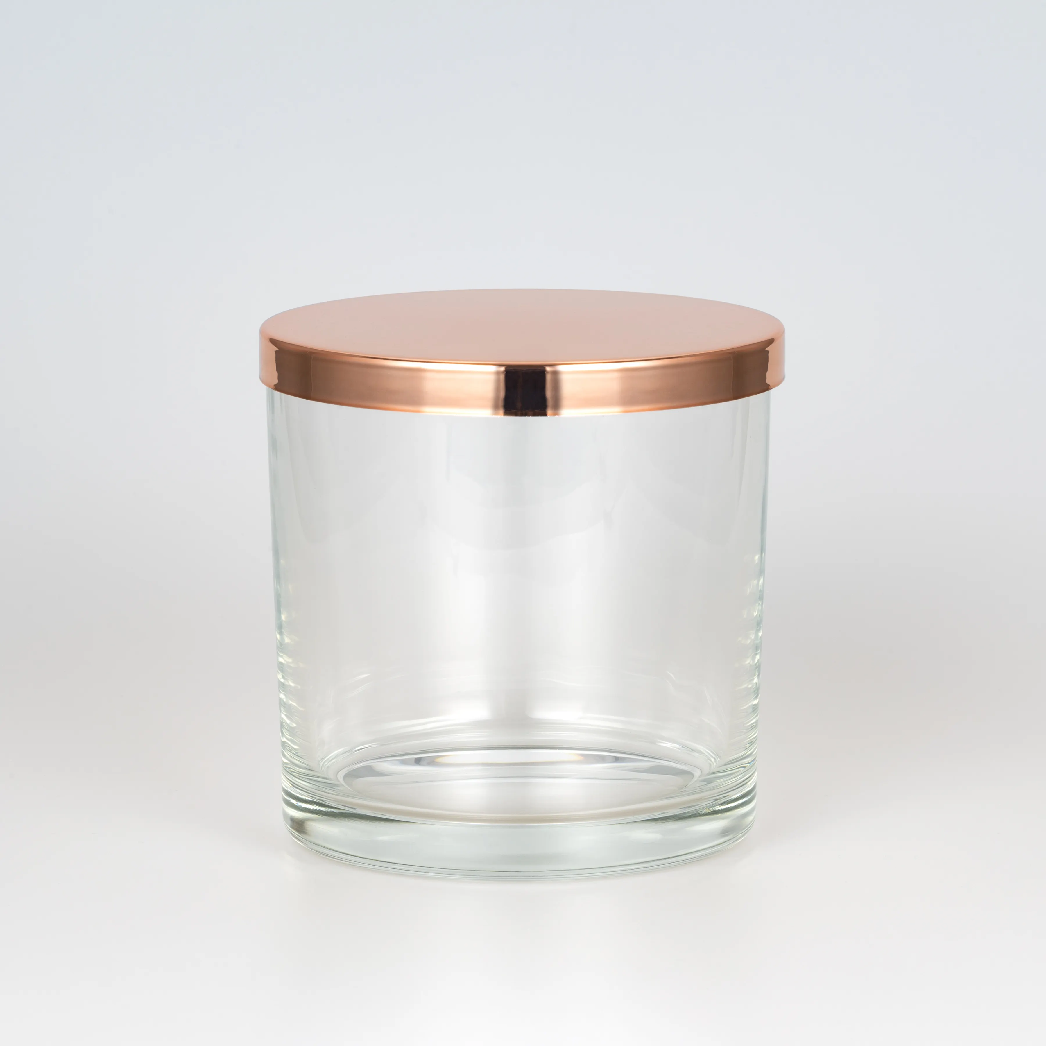 Shiny Rose Gold Metal Candle Lid Iron Custom Logo Candle Jar Lid
