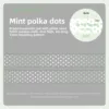 F Mint Polka Dots-green