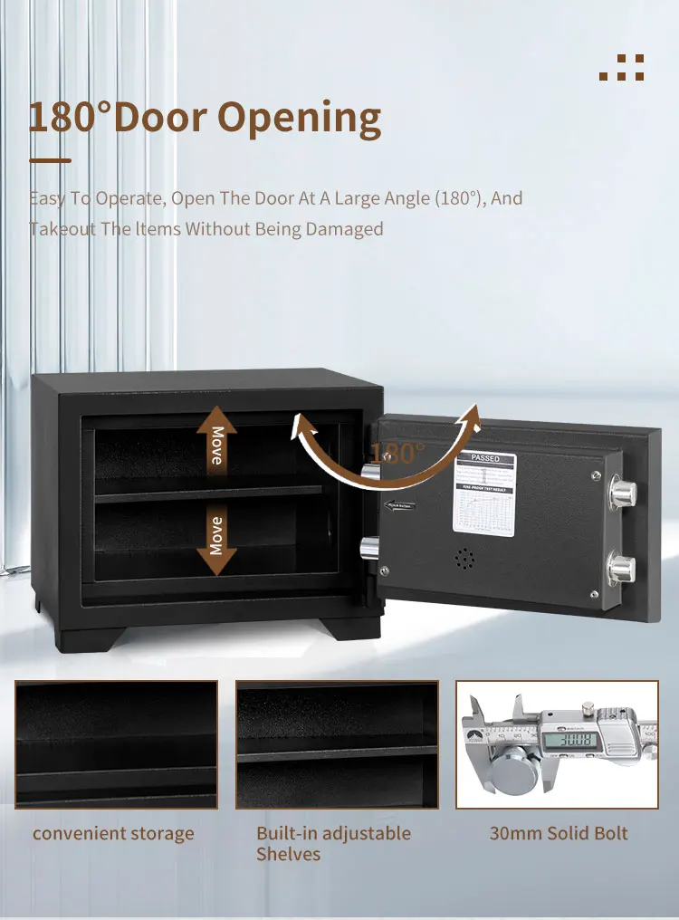 CEQSAFE Cajas De Seguridad Kluis Fuertesafer Money Coffre Large Fire Proof Safe Box supplier