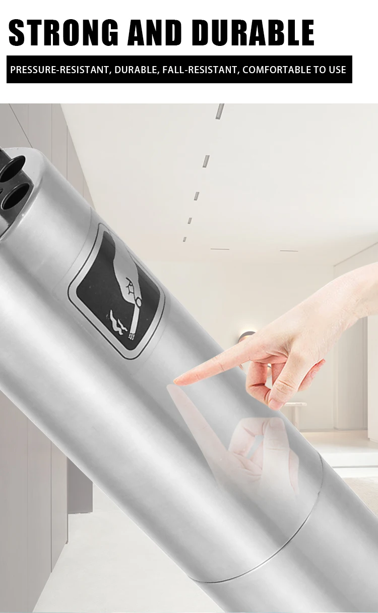 Standing Ashtray Outdoor Post Windproof Stand Ashtray Stainless Steel Vertical Cigarette Butt