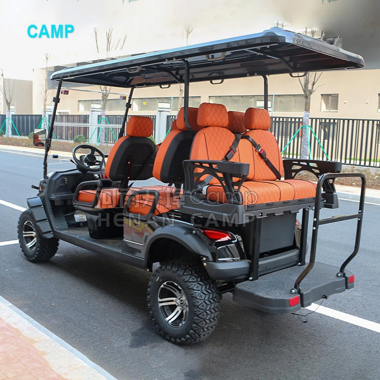 CAMP Fast Shipping Custom Golf Carts 6 Seater Electric Golf Carts Cheap Prices Sightseeing Buggy Car for Sale
