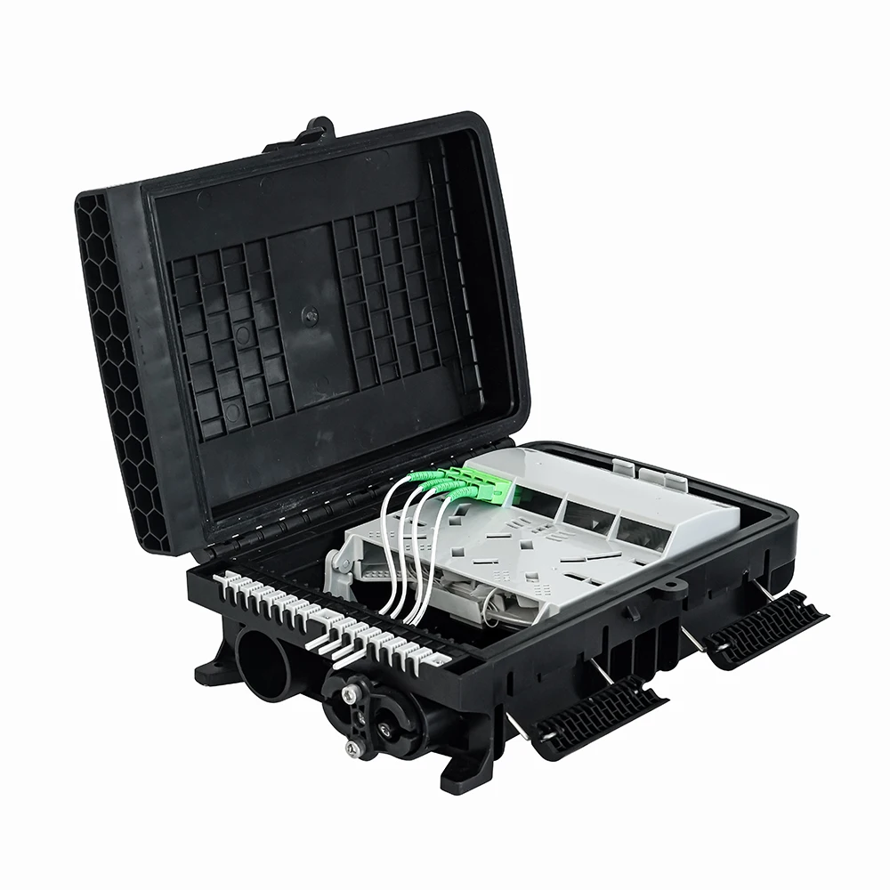 FEITIAN Eti Distribution Box Splitter Caja Nap Ftth Optical Fiber Splice Closure Terminal Box Fiber Optic Cable Tester Red Light