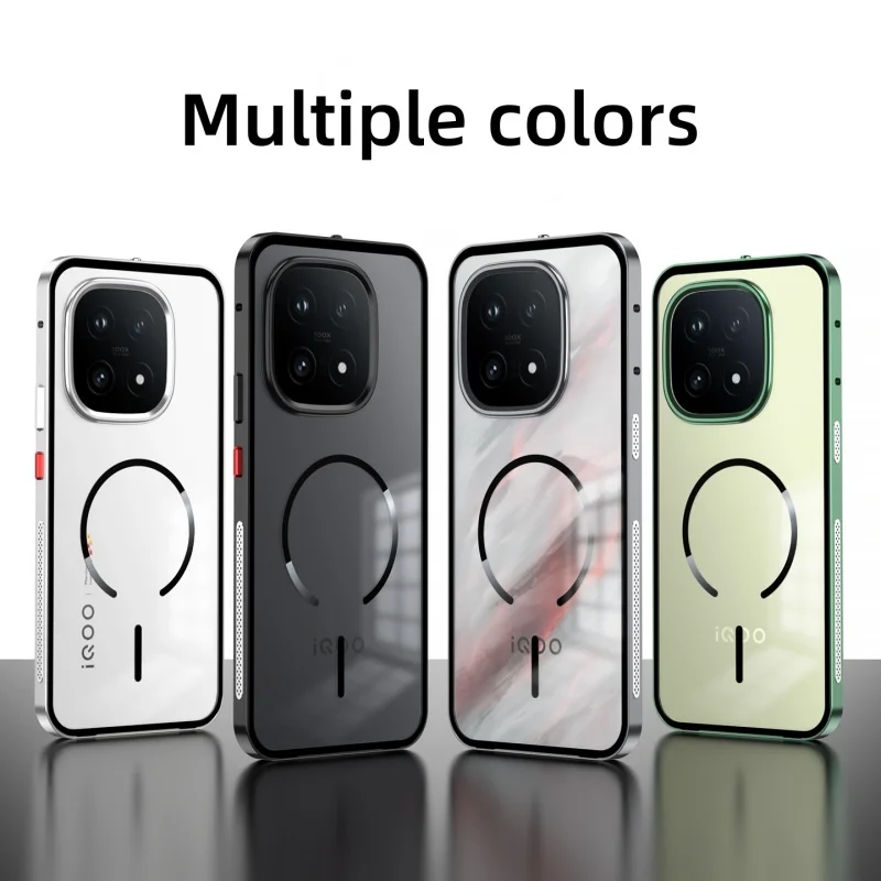 Elastic Snap Magnetic Metal Bumper Frame Case for Vivo IQOO 15 5G