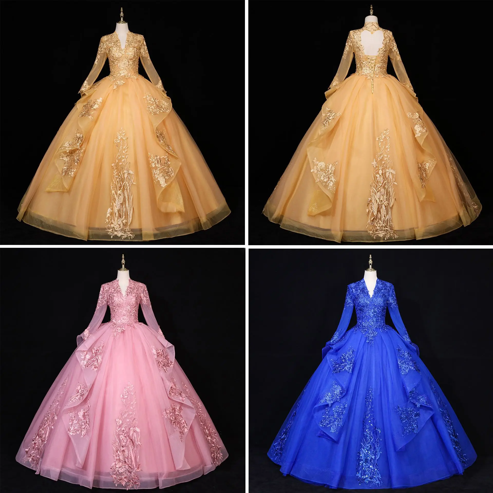 strapless open back dress Dreamy Princess Butterfly Lace Dress