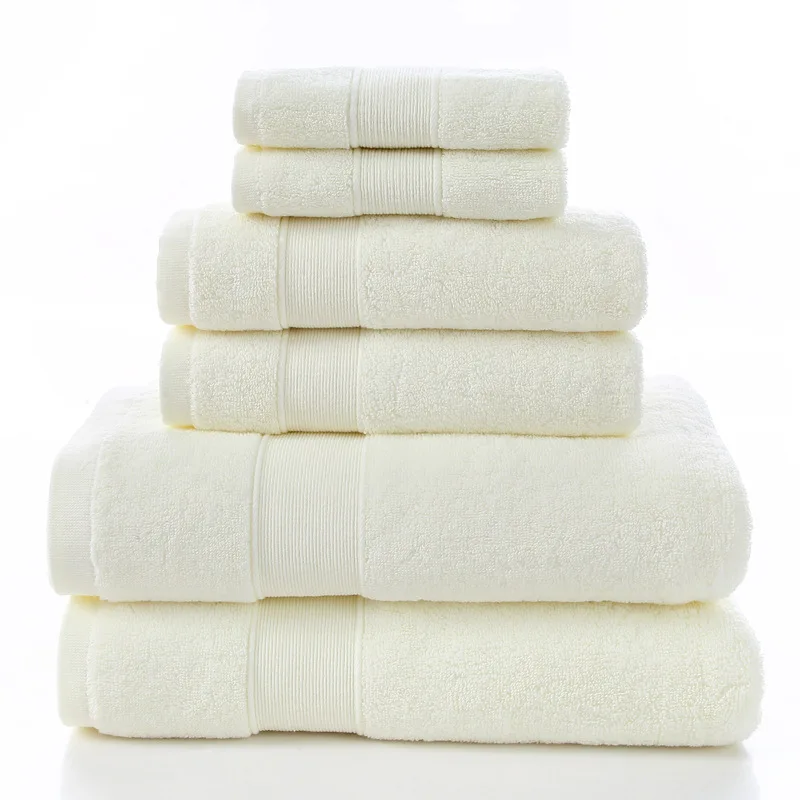 Grandeur Hospitality 5 Pack 100% Cotton Bath Towel 30 x 54 White