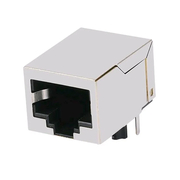 Shielded Modular Jack 8P8C Ethernet Socket RJ45 Connector With 90 Degree 0432498919