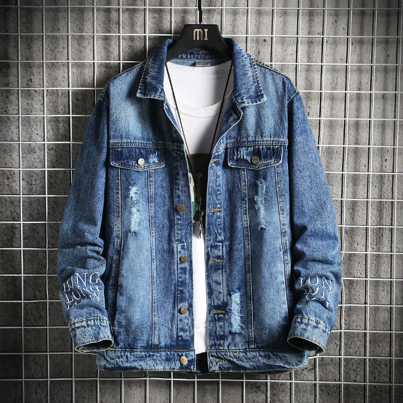 plus size denim moto jacket