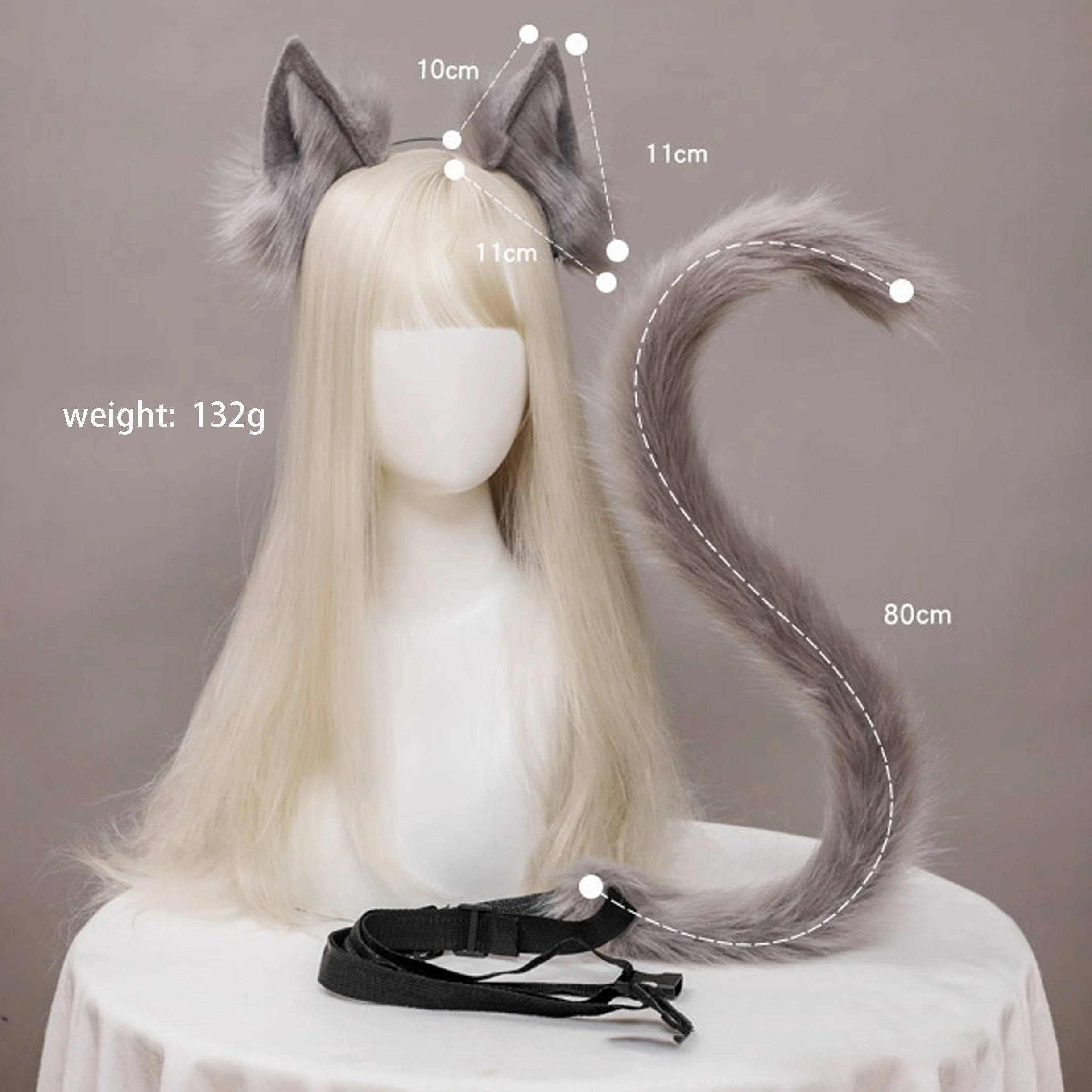 80cm Long Adult Sexy Fur Cat Tail Cosplay Fox Fur Ears Hairhoop Furry  Headband Headwear Halloween Lolita Costume - Buy Cosplay Cat Costumes Long  Tails, adult Sexy Fur Cat Costumes, naughty Cosplay ...