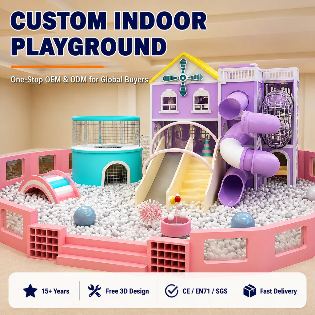 Indoor Playground Naughty Castle Soft Play Kids Equipment for Play Zone CE CPC Certified Ball Pit Slide Climbing Commercial