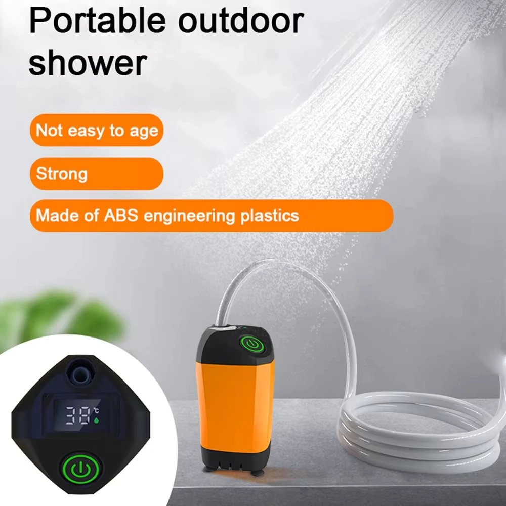 TOMSHOO Portable Camping Shower Outdoor USB Rechargeable Electric