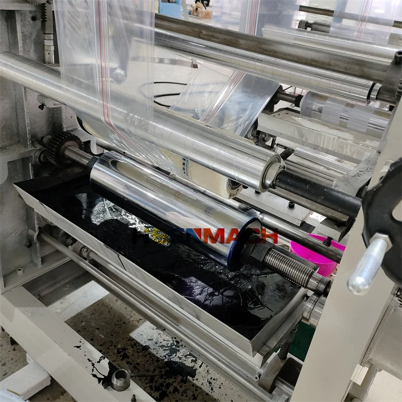 High Speed Two Color Gravure Plastic Tube Ziplock Bag Extruder Film Blowing Machine and Print Machine