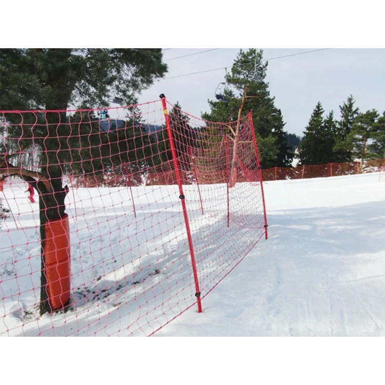 Light weight 5.0mm Braided Skiing Fence ski slope safety net for sports